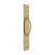 Domino Curved Pull Handle - Traditional Plate - Polished Brass