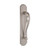 Domino Scroll Pull Handle - Arched Retro Plate - 300 x 63mm - Satin Nickel