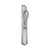 Domino Scroll Pull Handle - Classic Arched Plate - Chrome