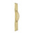 Domino Curved Pull Handle - Bevelled Edge Plate - Polished Brass