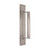 Domino Heritage Pull Handle - Stepped Edge Plate - Satin Nickel