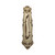 Domino Farmhouse Pull Handle - Stage Plate - 440 x 87mm - Polished Brass