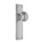 Domino Melange Door Knob - Double Bevelled Plate - Satin Chrome