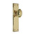 Domino Balmain Door Knob - Single Bevelled Plate - Polished Brass