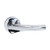Domino Chrysler Lever Door Handle - Round Rosette - 53mm - Chrome