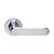 Domino Cullen Lever Door Handle - Round Rosette - 53mm - Chrome