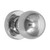 Domino Globe Door Knob - Round Rosette - 53mm - Chrome