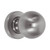 Domino Globe Door Knob - Round Rosette - 53mm - Satin Nickel