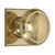 Domino Melange Door Knob - Square Rosette - 56 x 56mm - Polished Brass