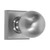 Domino Globe Door Knob - Square Rosette - 56 x 56mm - Satin Chrome