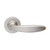 Domino Phanes Lever Door Handle - Round Rosette - 53mm - Satin Nickel