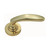 Domino Phanes Lever Door Handle - Round Rosette - 53mm - Polished Brass