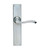 Domino Allart Lever Door Handle - Chamfered Plate - Satin Chrome