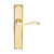 Domino Allart Lever Door Handle - Single Bevelled Plate - Polished Brass