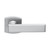Domino Avila Lever Door Handle - Curved Rosette - 55mm x 55mm - Satin Chrome