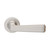 Domino Carter Art Deco Lever Door Handle - Round Rosette - 53mm - Satin Nickel