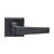 Domino Mckinnon Lever Door Handle - Square Rosette - 56mm x 56mm - Antique Bronze