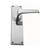 Domino Mckinnon Lever Door Handle - Chamfered Plate - Chrome