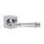 Domino Esme Lever Door Handle - Curved Rosette - 55mm x 55mm - Chrome
