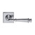 Domino Esme Lever Door Handle - Square Rosette - 56mm x 56mm - Chrome