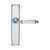 Domino Silas Lever Door Handle - Chamfered Plate - Chrome