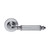 Domino Silas Lever Door Handle - Round Rosette - 53mm - Chrome