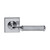 Domino Hemera Lever Door Handle - Square Rosette - 56mm x 56mm - Chrome