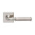Domino Hemera Lever Door Handle - Square Rosette - 56mm x 56mm - Satin Nickel