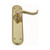 Domino Owen Lever Door Handle - Oval Plate - Polished Brass