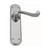 Domino Byron Lever Door Handle - Oval Plate - Satin Chrome