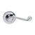 Domino Byron Lever Door Handle - Round Rosette - 53mm - Chrome
