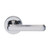 Domino Jons Art Deco Lever Door Handle - Round Rosette - 53mm - Chrome