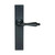 Domino Francis Lever Door Handle - Chamfered Plate - Antique Bronze