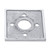 Domino Adaptor Plate for Square Rosette - 60mm - Chrome (Pair)