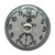 Character House Paris Clock Face Round Ceramic Cupboard Knob - 41mm - Chrome