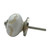 Character House White & Beige Swirl Round Ceramic Cupboard Knob - 38mm - Chrome