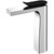 Fienza Lincoln Tall Basin Mixer Tap Black Handle - Fixed Spout - Chrome