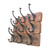 Character House Rustic 3 Hook Coat Rack - 325mm - Distressed Timber