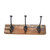 Character House Rustic 3 Hook Coat Rack - 325mm - Medium Distressed Timber