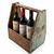 Character House Wine Rack Caddy - 306 x 193 x 280mm - Distressed Painted Timber