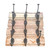 Character House Rustic 3 Hook Coat Rack - 325mm - Light Distressed Timber