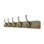 Character House Rustic 5 Hook Coat Rack - 710mm - Green Distressed Timber