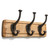 Character House Rustic 3 Hook Coat Rack - 325mm - White Distressed Timber
