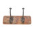Character House Rustic 2 Hook Coat Rack - 250mm - Medium Distressed Timber