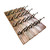 Character House Rustic 4 Hook Coat Rack - 615mm - Dark Distressed Timber