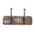 Character House Rustic 2 Hook Coat Rack - 250mm - Dark Distressed Timber