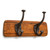 Character House Rustic 2 Hook Coat Rack - 250mm - Distressed Timber