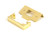 From The Anvil Rebate Kit to Suit Standard Tubular Latch - 59 x 28.5mm - Polished Brass