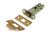 From the Anvil Hard Sprung Tubular Latch - 57mm Backset - Satin Brass