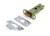 From the Anvil Hard Sprung Tubular Latch - 57mm Backset - Satin Chrome